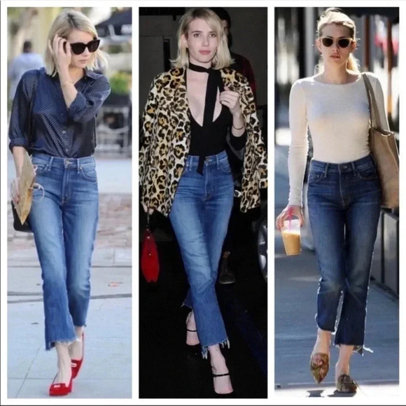 GRLFRND Helena High Rise Straight Leg Jeans Button Fly Raw Hem Premium Size 27 - Picture 13 of 13